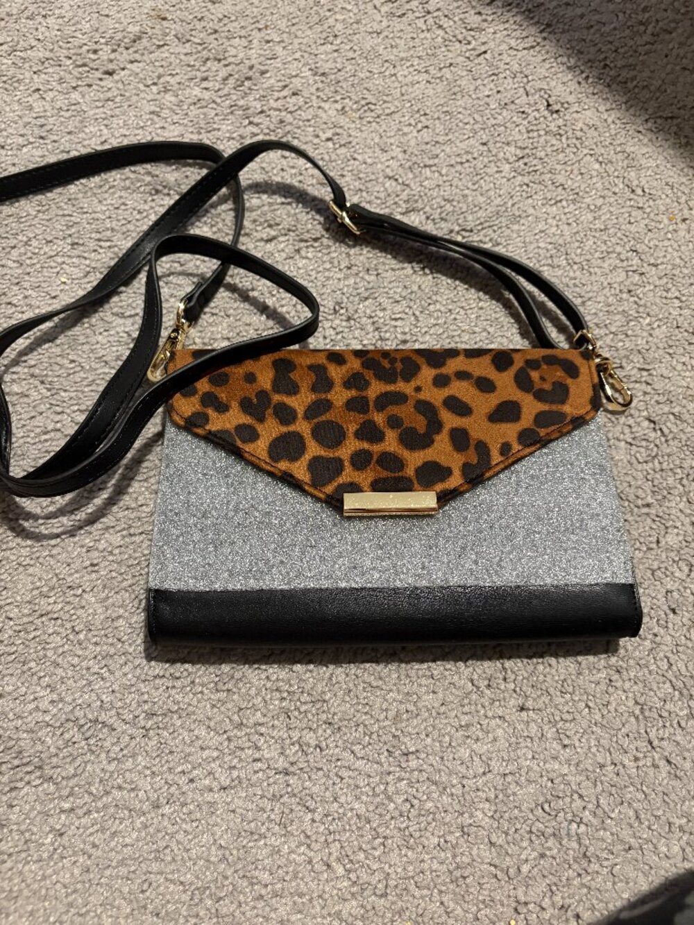 Lori Greiner Chic Purse with Easy Phone Touch Access By Lori Greiner Leopard